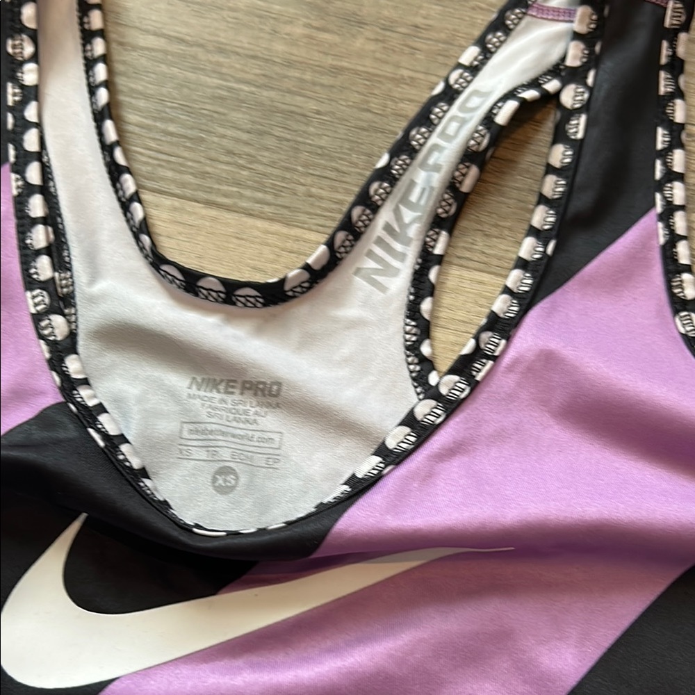 Nike Purple & Black Striped Racerback Tank - Picture 2 of 4